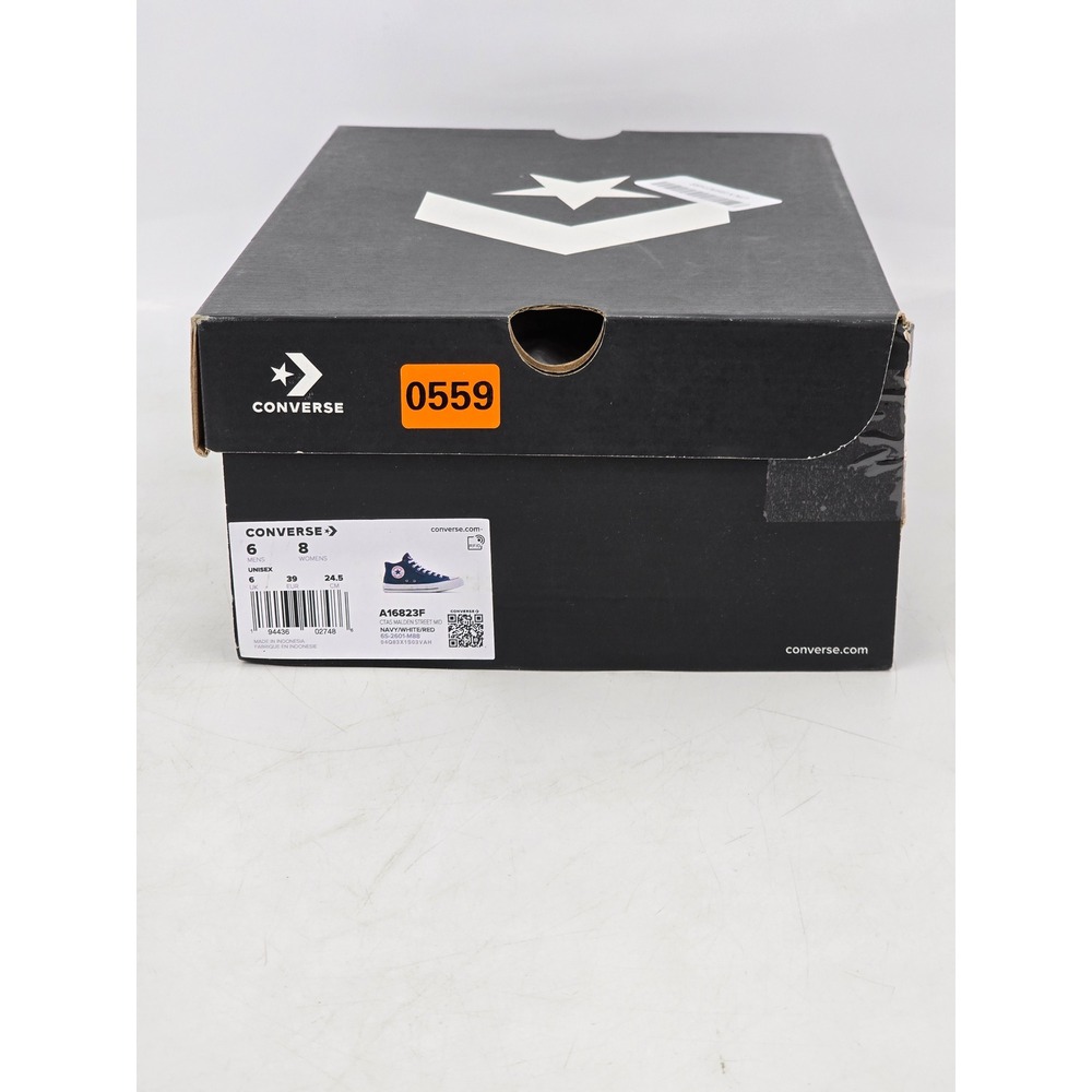 Converse Chuck Taylor All Star Malden Street Mid Mens 6 Womens 8 Navy Blue - VG - Picture 7 of 13